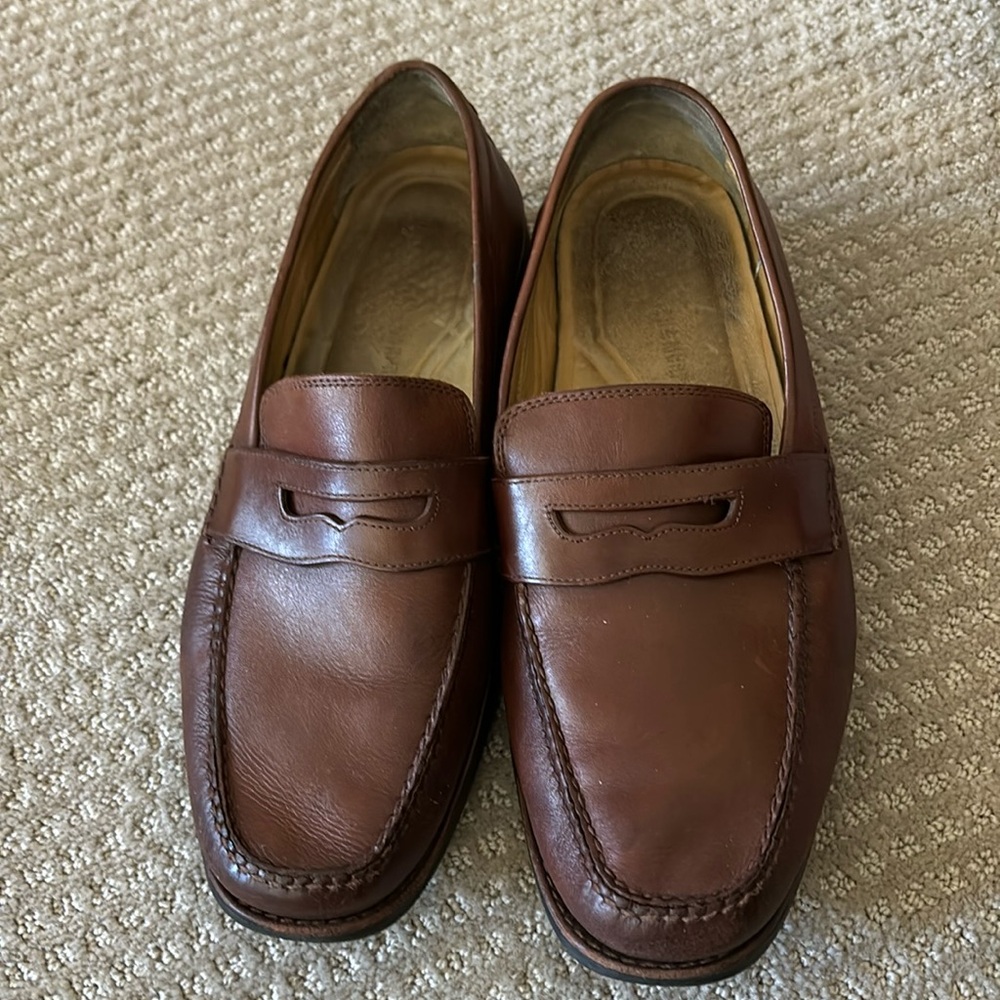 Men’s penny loafers size 10 made in Brazil.